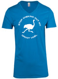 Stop Checking Out My Groot Voël - V-Neck