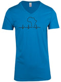 African Heartbeat - V-Neck