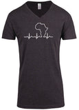 African Heartbeat - V-Neck