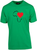 Heart's In Africa Outline - Unisex Modern Fit Tee