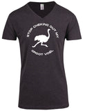 Stop Checking Out My Groot Voël - V-Neck