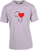Heart's In Africa Outline - Unisex Modern Fit Tee
