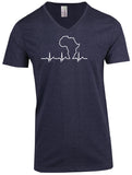 African Heartbeat - V-Neck