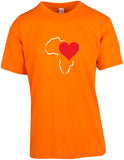 Heart's In Africa Outline - Unisex Modern Fit Tee