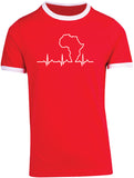 African Heartbeat - Ringer Slim Fit