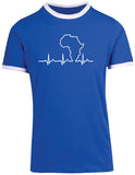 African Heartbeat - Ringer Slim Fit