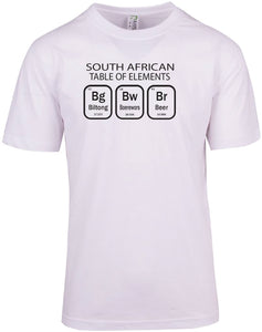 South African Table Of Elements - Unisex Modern Fit Tee