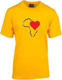 Heart's In Africa Outline - Unisex Modern Fit Tee